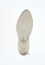 Zapatos Sparkle de salon y latino 6.35 cm Ray Rose Plata suela. [Plata]