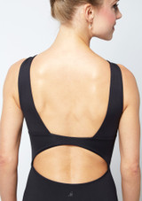 Maillot Ballet de Encaje con Cuello en V Keirea Move Dance Nero Dietro 2 [Nero]