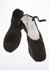 Mezze Punte Uomo con Suola Spezzata in Tela So Danca - Nero Nero 2 [Nero]