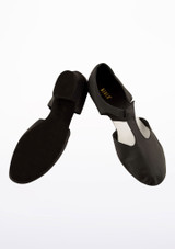 Mezze Punte Danza Sandalo Greco Bloch - Nero Nero Mozzare [Nero]