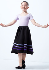 Gonna Danza da Carattere RAD Viola Davanti [Viola]
