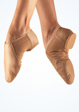 Zapatillas de Jazz con Suela Partida So Danca - Marrón Claro Marrón Claro [Marrón Claro]