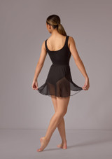 Falda de Ballet Cruzada Tilly Move Dance Negro Back 3 [Negro]