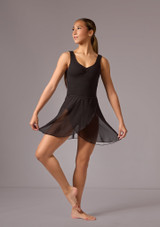Falda de Ballet Cruzada Tilly Move Dance Negro Front 3 [Negro]