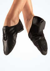 Scarpe Danza Jazz in Pelle con Suola Spezzata Move Dance - Nero Nero [Nero]