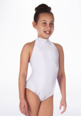 Body Danza Bambina a Collo Alto Nola Alegra Bianco Principale [Bianco]