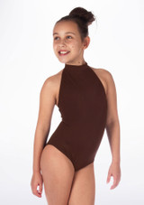 Body Danza Bambina a Collo Alto Nola Alegra Marrone Principale [Marrone]