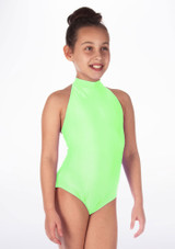 Body Danza Bambina a Collo Alto Nola Alegra Verde Fluorescente Principale [Verde]