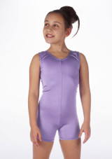 Tuta Intera Danza Bambina a Pantaloncino Amethyst Principale [Viola]