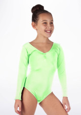 Body Danza Bambina Brillante Josie Alegra Verde Fluorescente Principale [Verde]