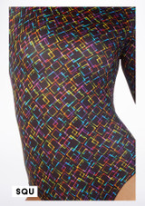 Mono de Baile Nina Hotpant Alegra Estampado frontal #18. [Estampado]