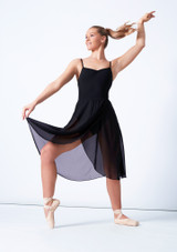 Falda de Ballet Cruzada Move Dance Negro Front [Negro]