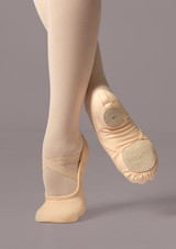 Zapatillas de Ballet de Iona con Suela Partida Hanami Capezio - Rosa Rosa Front 2 [Rosa]