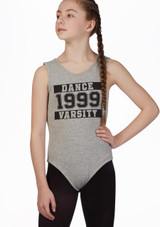 Body Danza Bambina Varsity Move Dance Grigio Davanti [Grigio]