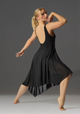 Vestido de Danza Contemporanea con Escote Redondo Cressida Move Dance Negro Back 4 [Negro]