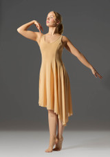 Vestido de Danza Contemporanea con Escote Redondo Cressida Move Dance Nude Front 3 [MarrÃ³n Claro]