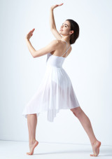 Vestito Danza Lirica con Incrocio sulla Schiena Ariel Move Dance Bianco Dietro [Bianco]