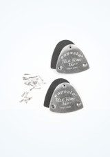 Claquette Tip Tap per Punte Capezio Argento [Argento]