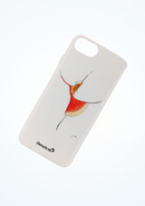 Case per cellulare ballerina rossa iPhone 6/6s/7 Danzarte Bianco Principale [Bianco]