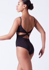 Maillot Ballet con Nudo Trasero Capezio Negro Back [Negro]