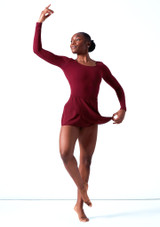 Falda de Ballet Professional Bloch Rosso Davanti [Rosso]