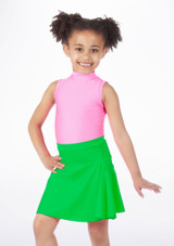 Gonna da Ballo Bambina a Cerchio Lucida Alegra Verde Principale [Verde]