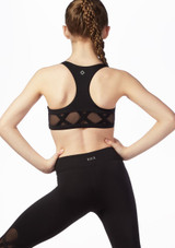 Top Danza Bambina con Nastro Bloch Nero Dietro [Nero]