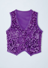 Weissman Boys Ultra Sparkle Vest Nero Davanti [Nero]