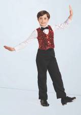 Weissman Boys Ultra Sparkle Vest Rojo 2314 [Rojo]