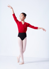 Scaldacuore Danza Bambino in Maglia Tappers and Pointers Rosso Davanti 2 [Rosso]