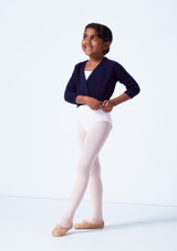 Scaldacuore Danza Bambino in Maglia Tappers and Pointers Blu Scuro Davanti 2 [Blu]