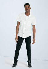 Weissman Unisex Collared Shirt Bianco [Bianco]