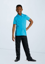 Weissman BOYS COLLARED SHIRT Turquesa [Azul]