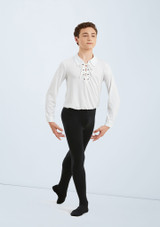 Weissman Boys Laced Ballet Shirt Blanco 2 [Blanco]