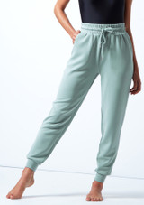 Joggers da danza in jersey Savannah Move Dance Teal Davanti [Blu]