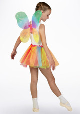 Set tutù e ali Fata - Arcobaleno Multi-Colore Lato [Multi-Colore]