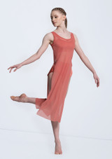 Weissman Mesh Tank Overdress Marrone [Marrone]