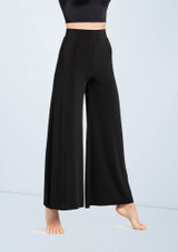 Weissman Wide Leg Matte Jersey Pants [Marrone]