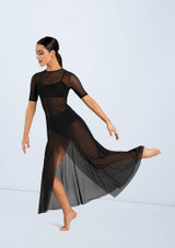 Weissman Power Mesh Maxi Overdress Negro [Negro]
