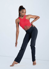 Weissman Lattice Front Crop Top Rojo [Rojo]