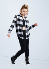 Weissman Oversized Buffalo Plaid Shirt Blanco [Blanco]