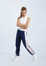 Weissman Sporty Mesh Jogger Pants Blu Scuro [Blu]