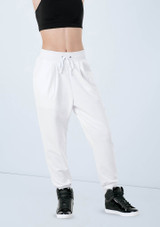 Weissman Cropped Harem Pants Bianco [Bianco]