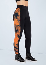 Weissman Tie Dye Print Leggings Rame [Marrone]