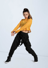 Weissman Cropped Mesh Hoodie [Amarillo]