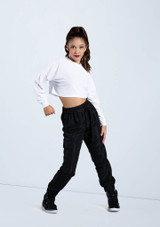 Weissman Cropped Long Sleeve Tee Blanco [Blanco]