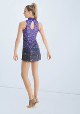 Weissman Ombre Sequin Performance Dress Grape 2 [Viola]