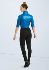 Weissman Cropped Metallic Jacket Blu Royal [Blu]
