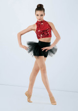Weissman Ultra Sparkle Crop Top Rojo [Rojo]