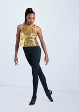 Weissman Ultra Sparkle Cropped Top Oro [Oro]